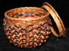 Lovely, Small Covered Passamaquoddy Basket from Maine