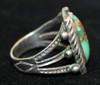 Beautiful 1920's - 1930's Women's Navajo Silver & Turquoise Ring. Small Size.