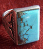 Beautiful 1960s-1970s Navajo Man's Size Ring in Silver & Turquoise NO LONGER AVAILABLE