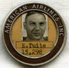Rare 1930's - WWII American Airlines Employee Photo ID Badge, Looks To Be A Pilot.