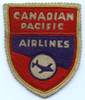Great Old 1940's Canadian Pacific Airlines Flight Jacket Patch