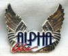 1980 Alpha Air Pilot Hat Badge 1st Issue