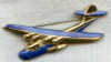 Great 1930s Pan Am "Clipper" Pin with Excellent Blue Paint