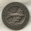 Sterling TWA Stratoliner Club Member Medal Circa Early 1940s