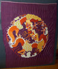 Beautiful 1920's - 1930's Chinese Silk Hand-Embroidery of Two Dragons Battling Over Orb