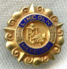 Early 1950s Lincoln-Mercury Dealer Lapel Pin by Gordon R. Miller Co.