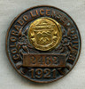 Scarce 1921 Colorado Vintage Licensed Driver Badge in Copper & Gilt Brass