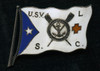 Rare & Absolutely Beautiful 1900 US Volunteer Life Saving Corps (USVLSC) Flag Badge