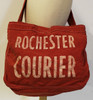 Nice Vintage 1940's - 1950's Newsboy Newspaper Bag from the Rochester (NH) Courier