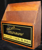 Great Old 1920s Western Union Telegraph Form Oak & Celluloid Countertop Display