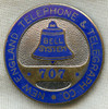 Great Ca. 1910's - 1920's New England Telephone & Telegraph Employee Badge #707