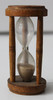 Vintage Late 1800's Wood and Glass Egg Timer