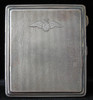 1939 Date-Marked, Heavy (over 4.5 oz) Silver Cigarette Case Exquisitely Engraved with RAF Pilot Wing