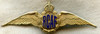 Beautiful WWII RCAF Sweetheart Wing in Gilt Brass and Enamel - Maker Marked BIRK-ELLIS