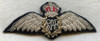 Great Early WWII RAF Pilot Wing in Pinback Bullion, Made in India or Burma