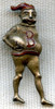 Fabulous 1912 Brown University Brownie Football Badge in Gilt Silver by Bailey Banks & Biddle