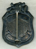 Great 1910's - 20's Portsmouth, NH Fire Department Combination No. 3 Honorary Member Badge