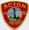 1970's Acton (Massachusetts) Fire Department Patch