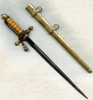 1920's Period German Weimar Republic Naval Officer Miniature Dagger with Ext. Rare Portapee