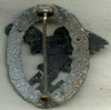 Great Mid-Late WWII Luftwaffe Observer Badge in Plated Zinc