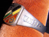 WWI German Allies Ring in Enameled .800 Silver