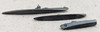 Set of 3 Miniature WWII German U-Boats and Fast Boat in Painted Lead