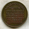 November 1923 "The Suffering of the German People" Inflation Medal