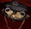 Great Early WWII German Army (Wehrmacht) Officers Binoculars in Afrika Korps Paint Case Dated 1941