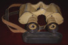 Great Early WWII German Army (Wehrmacht) Officers Binoculars in Afrika Korps Paint Case Dated 1941