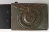 Great WWII Waffen-SS Combat Belt with Rodo Buckle and 1943 Dated Gebruder-Sparfeld Belt