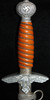 WWII Nazi Luftwaffe 2nd Model Dagger with Orange Handle by Luneschloss