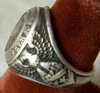 Extremely Rare WWII German POW Souvenir Ring From Camp Lee 1944