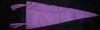 Great 1930's Purple Felt Civilian Conservation Corps (CCC) Pennant with Multicolor Flocking