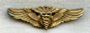Nice and Bright Early WWII Type 1 USAAF Flight Surgeon Shirt Size Wing in Gold Fill by Amico