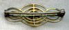 Beautiful Little WWI USN CPO Sweetheart Pin in Gilt Brass