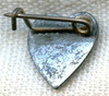 Sterling WWII Heart-Shaped Son-in-Service Pin