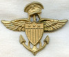 Large WWII US Navy Aviation Sweetheart Pin
