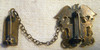 Nice Unmarked Sterling WWII US Navy Lieutenant Commander Chained Sweetheart Pin