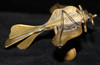 Wonderful, WWI Trench Art Miniature German Eindecker Aircraft in Brass & Copper