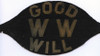 Rare WWI Good Will Organization (Later Goodwill Industries) Volunteer Armband