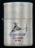 1970 Zippo USN Ship Lighter for USS Brumby DE-1044. Near Mint, Unfired, in Box