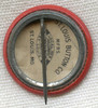 Late 1930s Van Dam 'Round the World Club Member Celluloid Badge WOOD Radio, Grand Rapids, Michigan