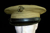 WWII US Marine Corps Officer's Khaki Visor Hat