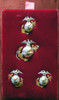 Fantastic Hallmarked USMC M1936 Officer Full Dress EGA Set Original Velvet Card