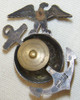 Beautiful & Salty US Marine Corps Officer Model 1937 Dress Cap Badge by H&H
