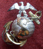 Model 1937 Unmarked Gemsco US Marine Corps Officer Dress Cap Badge