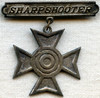 Salty 1920's USMC Sharpshooter Badge as worn by Marines in China & The Banana Wars