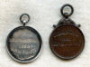 Pair of 1928-1930 UK Motorcycle Racing 2d & 3d Place Medals Won by Woman Motorcyclist