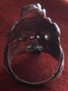 Classic 1960s Sterling Biker Ring in Pagan 'Green Man' Design