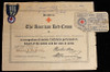Nice WWI American Red Cross Service Medal, Award Document & Membership Card to Karen McCloskey